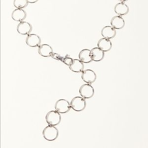 Urban Outfitters Silver Circle Chain Belt